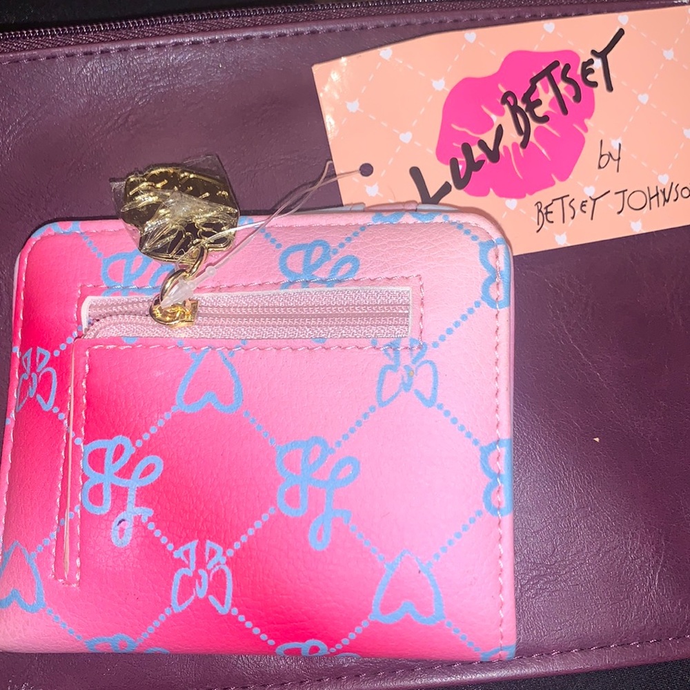 NWT BETSEY JOHNSON Iridescent Wallet think Stocking Stuffer!